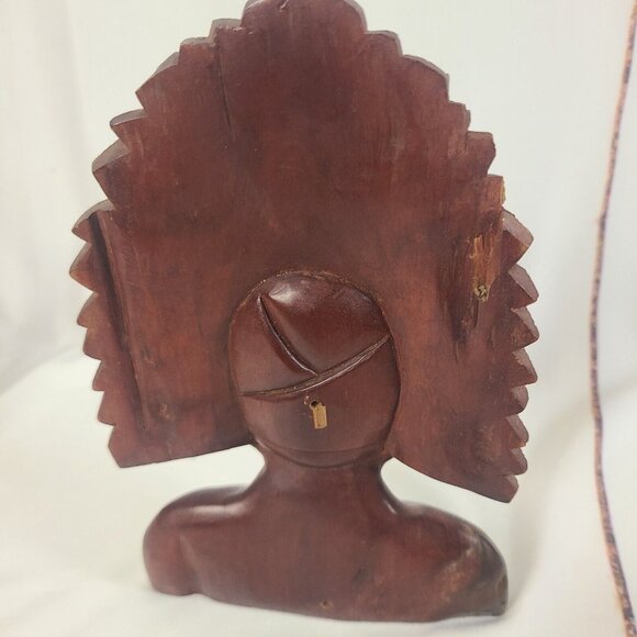 Polynesian Woman Bust with ceremonial headdress - Picture 4 of 9